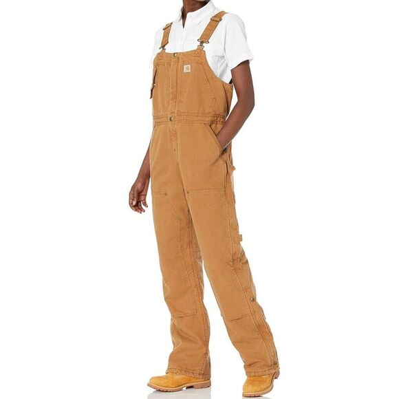 CARHARTT Weathered Duck Wildwood Bib Overalls  Women's (2XL Plus) Reg $1… - Picture 1 of 2